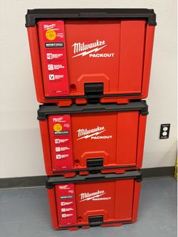 3 packout cabinets