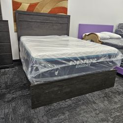 New Ashley Queen Gray Color Bed Frame Special 