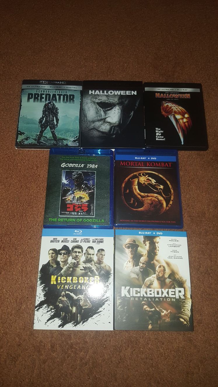Blu-ray movies , excellent, all $20