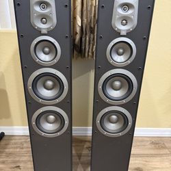 JBL ES80 Tower Speakers - 4-Way Floorstanding Pair (Black)