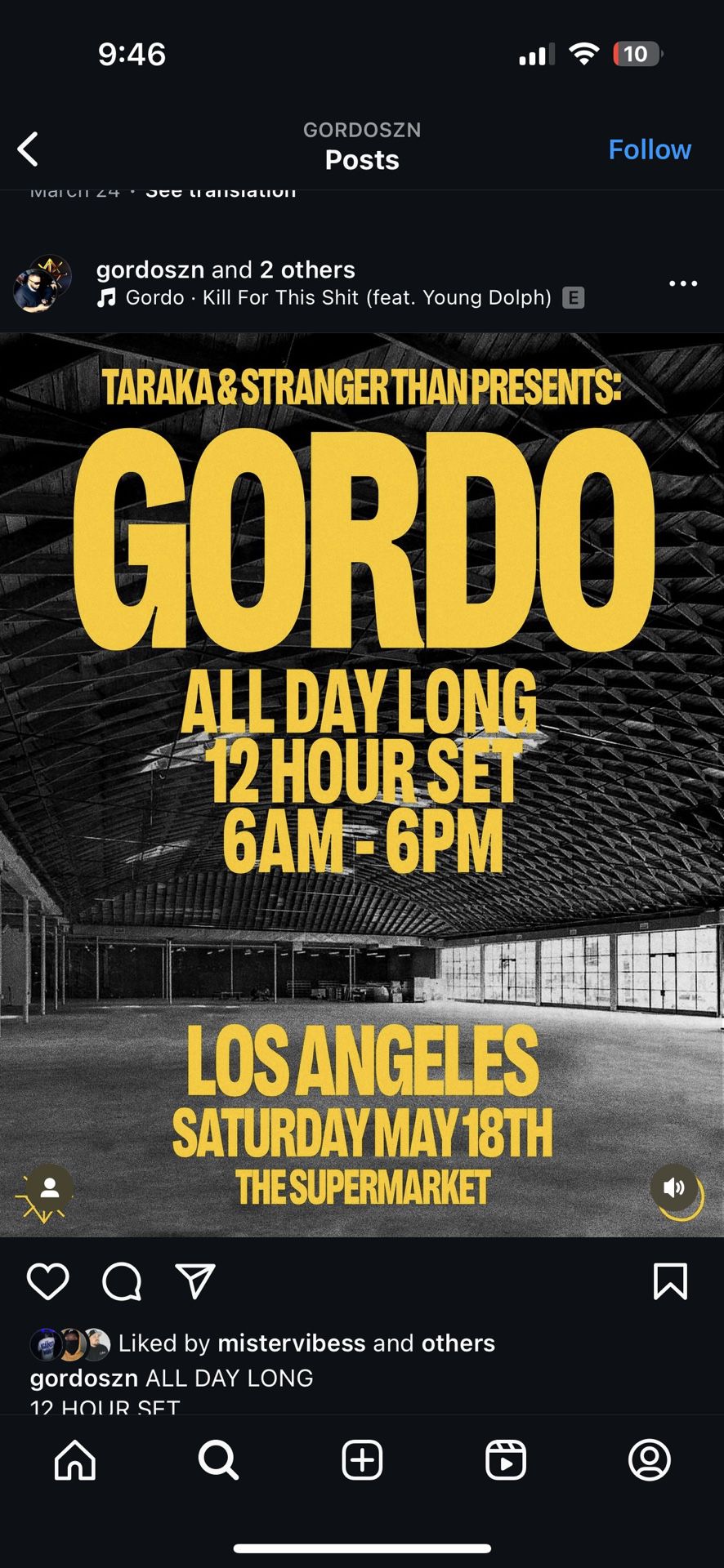 2 TICKETS FOR GORDO ANYTIME ENTRY
