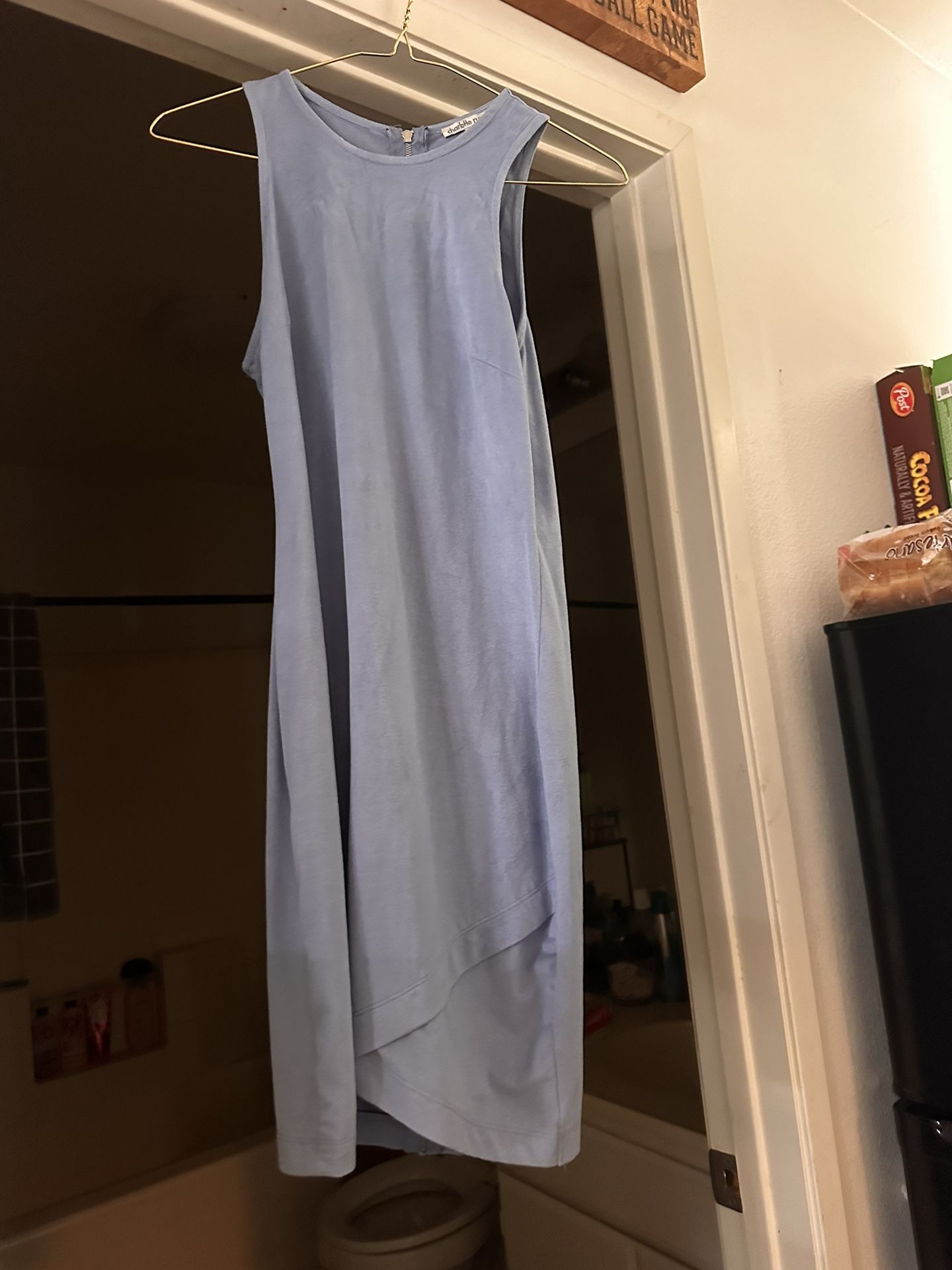 Charlotte Russe Blue Velvet Dress