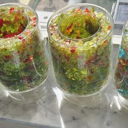 MCM Pilgrim Glass
Glacier Shard Romance
Votive Candle Holder (4)