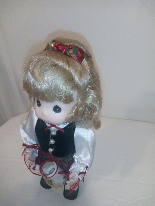 Precious Moments 13” Porcelain Doll 
Girl Named Holly December 