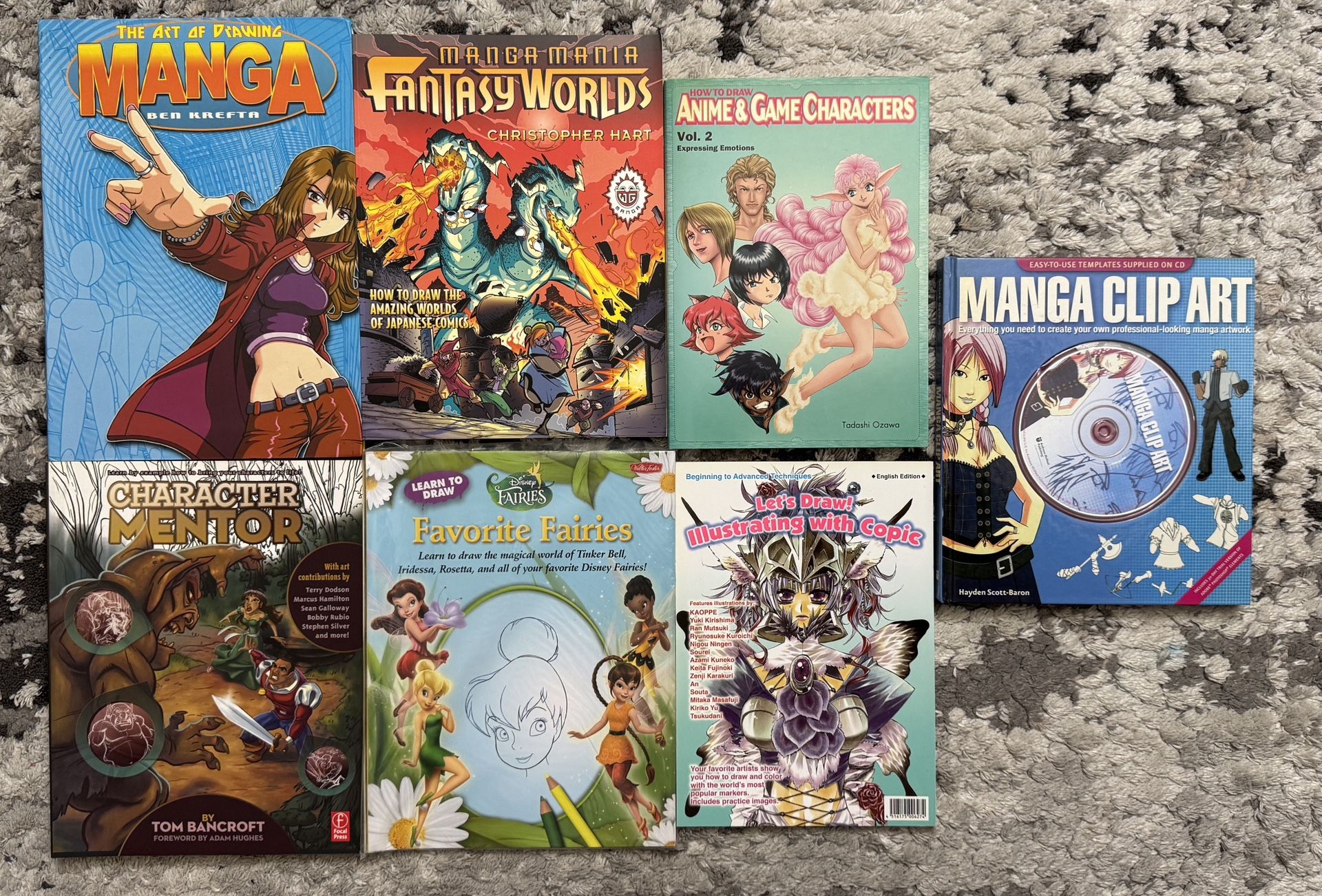 Lot Of 7 MIXED Manga Books ENGLISH Rare And Very Rare Books