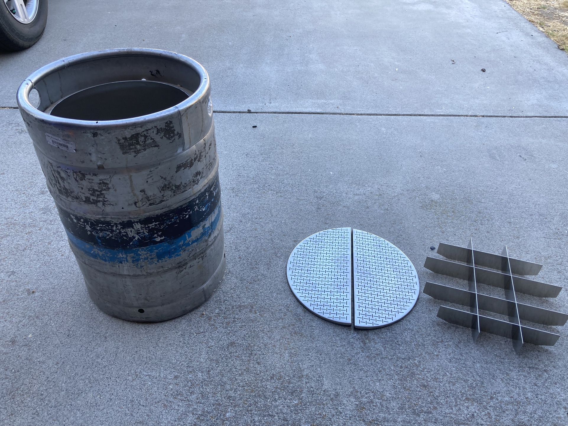 15 Gallon Keg Kettle (keggle) and False Bottom