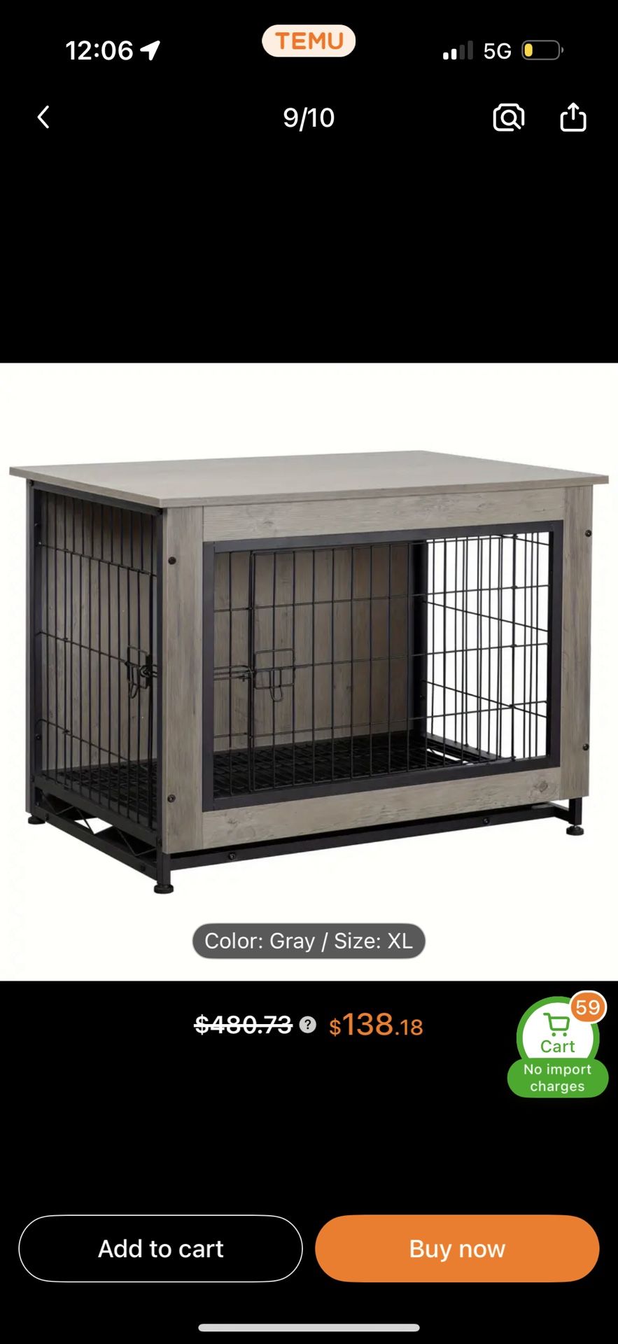 Dog cage