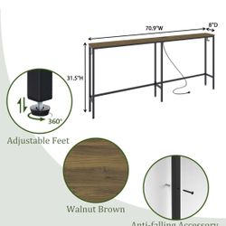 Narrow console table 