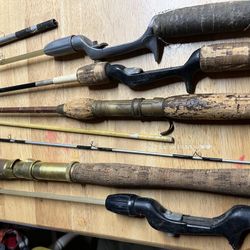 Vintage Fishing Poles 