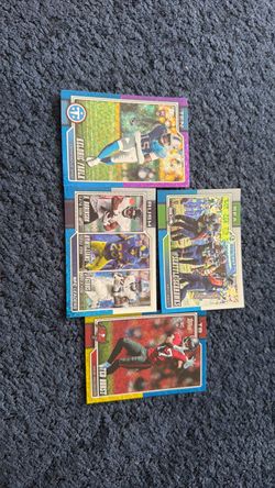 Topps NFL Football Trading Cards Lot of 4