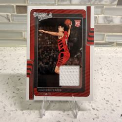 Yang Hansen Rookie Real 2026 Donruss Threads DT-YNG Trail Blazers