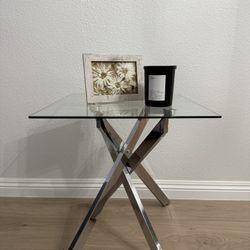 Glass End Table