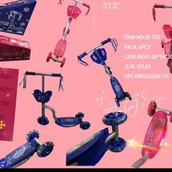 Pink Or Blue Scooter For Kids