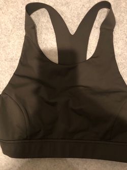Lululemon High Neck Bra, Size 8 - Olive