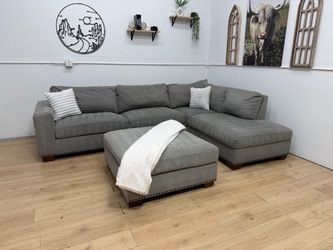 Thomasville Sectional Couch with a ottoman Free Delivery