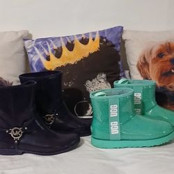 Cute Rain Boots PURPLE MK & UGG (Take Both $15)