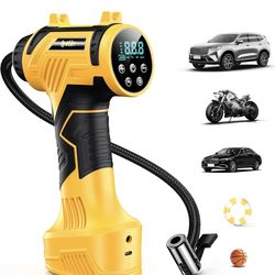 👍👍👍 Portable Tire Inflator with Built-in Battery
