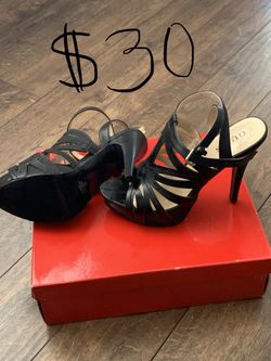 Sexy black Guess high heels