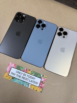  🚀  iPhone 13 Pro Max 5G– Premium Features, Only $5 Down to Start! - Smartphone 