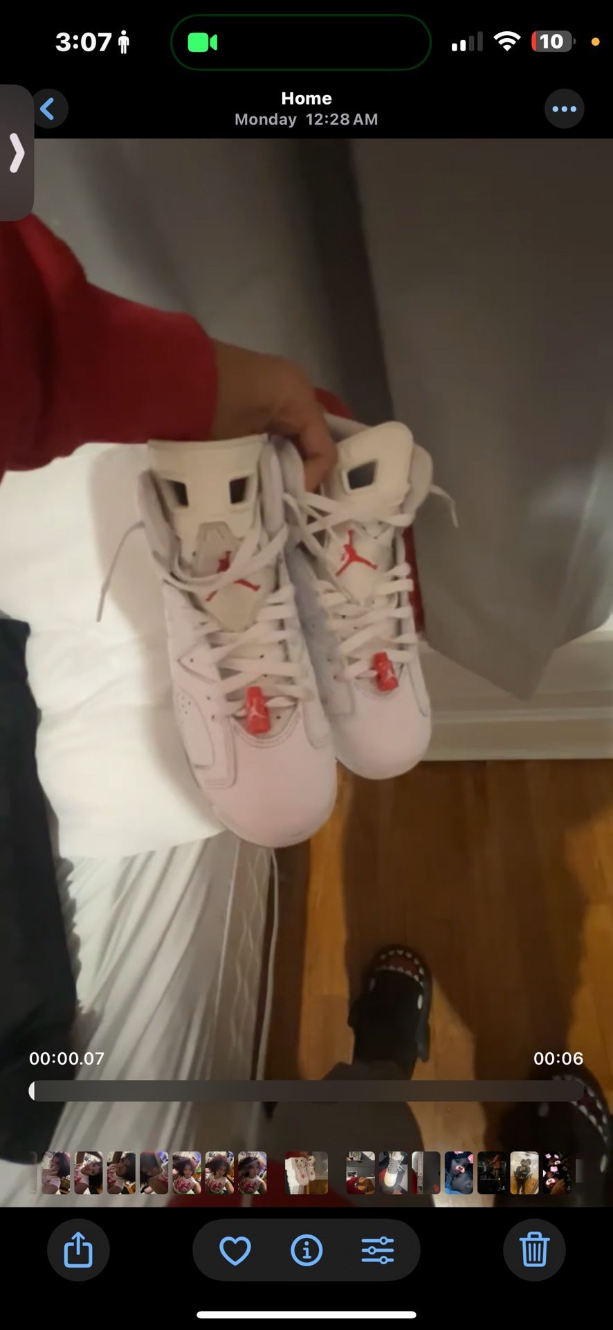 Jordan 6 Red Oreos