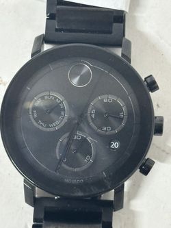 Men's Movado BOLD 16261048 Verso Chronograph watch Black 44mm Diameter  (48969)