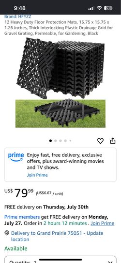 12pcs heavy duty drive on lawn ground mats