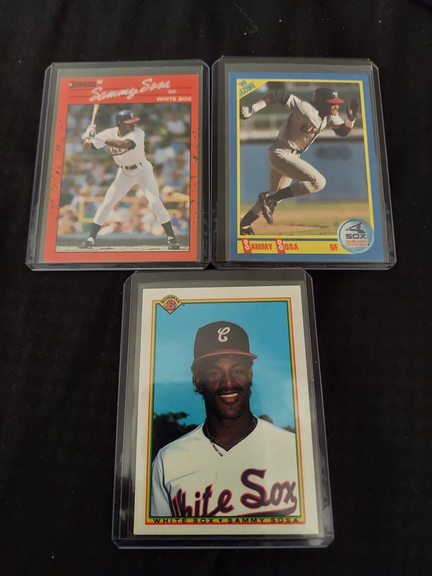 Sammy Sosa Baseball Card Collection.