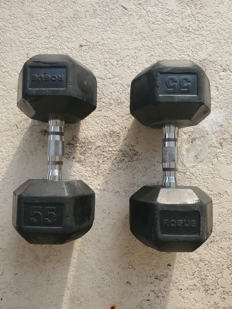 2-55lb Dumbbells