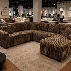 Sectional Sofa Brown Color