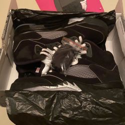 (AIR JORDAN 5 Retro OG) BLACK/WHITE-Metallic Silver