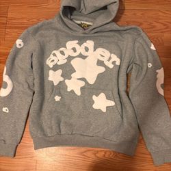 Grey Sp5der Hoodie 
