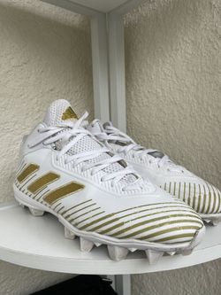 Adidas Adizero 5-Star 6.0 Football Cleats White Gold Men’s US 11.5 EH2249