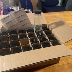 40 0z Glass Containers With Screw On Lids-screw On 