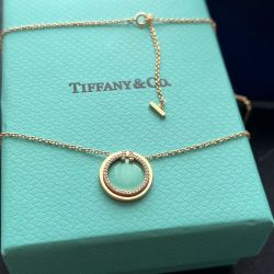 Tiffany & Co. Women Turquoise Circle Pendant Necklace