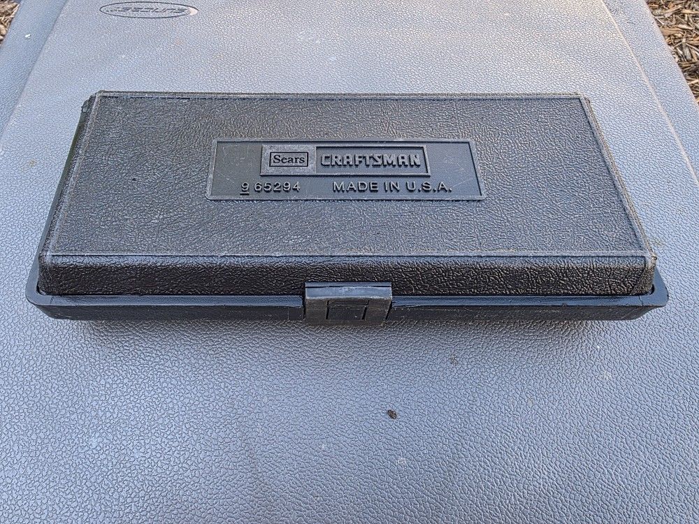 Vintage Craftsman Tool Case Model 9 65294 Originally for a Craftsman 3/8-inch drive socket set Tool Box / Case Only