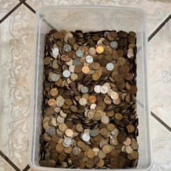6,000 Wheat Cent & Steel Cents Penny Coins - Antique Wheat Cents