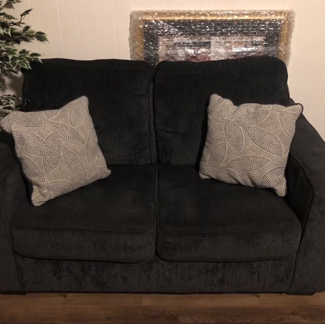 Two Love Seats, Ottoman And Chair