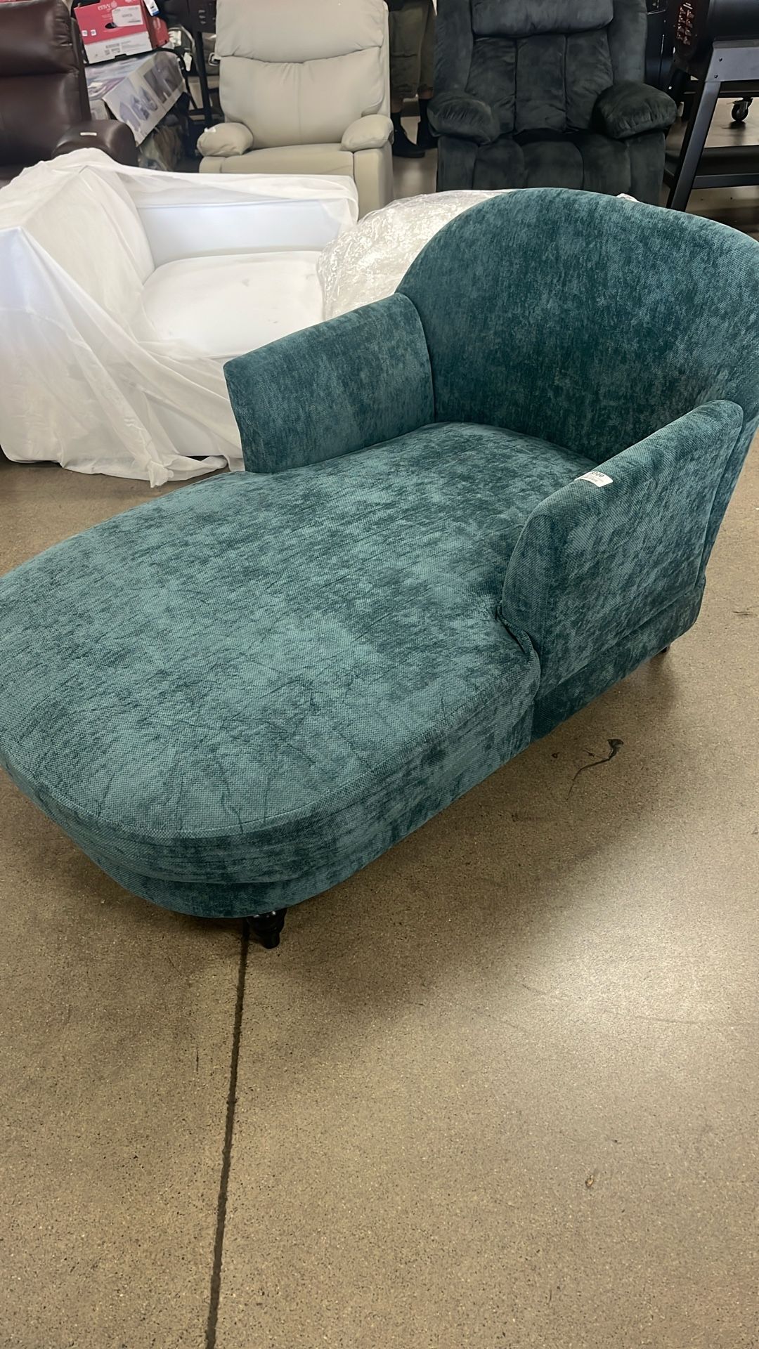 Upholstered, Chaise Lounge, Comfy Linen, Single Sofa Chair