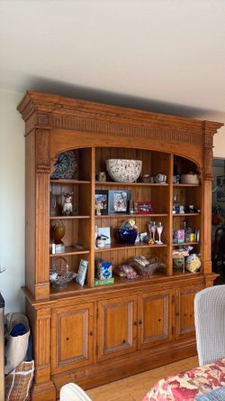 Solid Wood Hutch For Dinning Room
