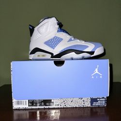 Nike Air Jordan University Blue 6’s  Size 8.5 