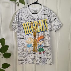 Nickelodeon Rugrats Men’s White Graphic T-Shirt Size M