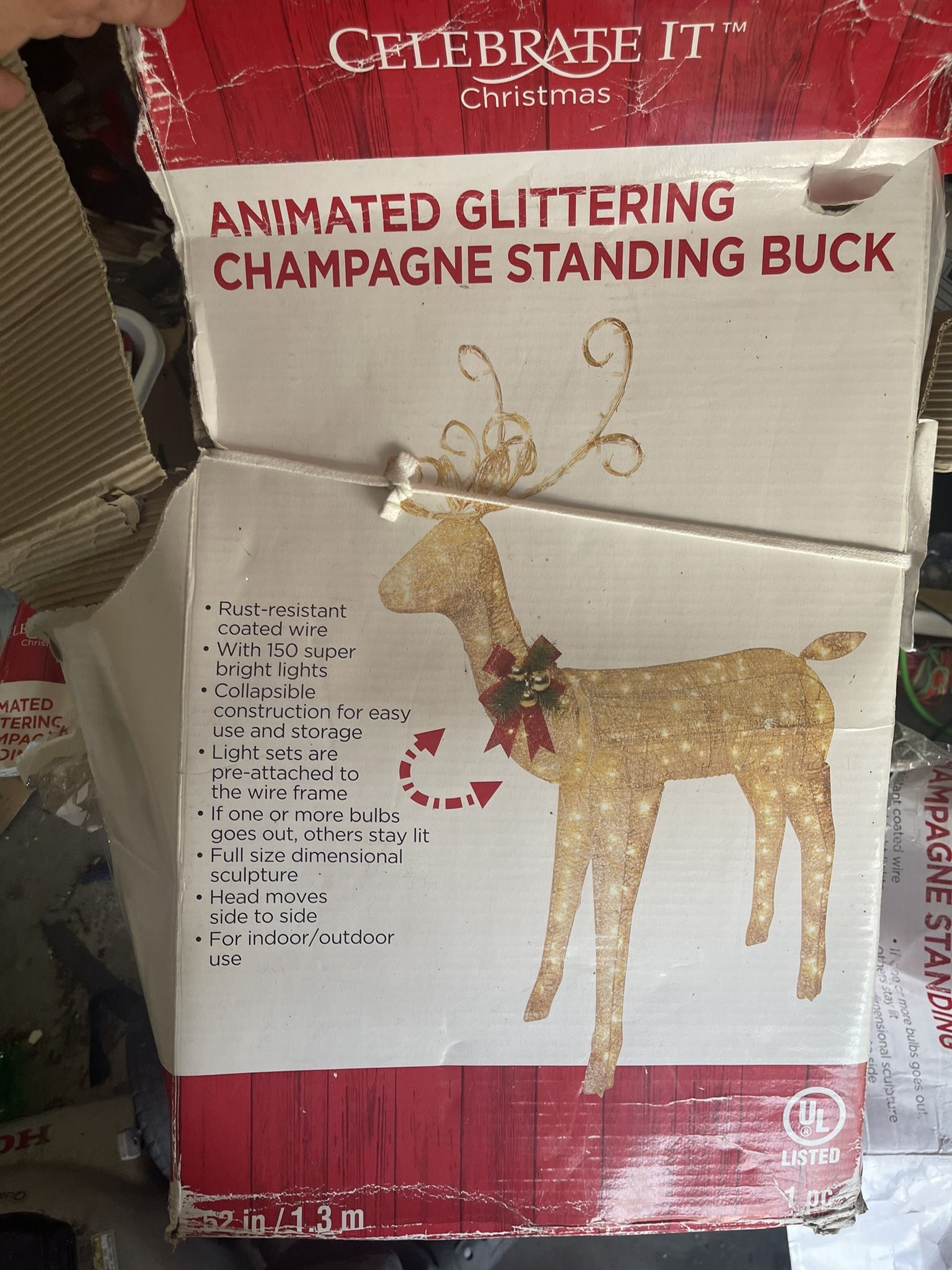 Glittering Moving Animated Buck