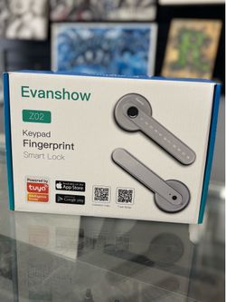 Evanshow Z02 Smart Fingerprint Door Lock – Silver