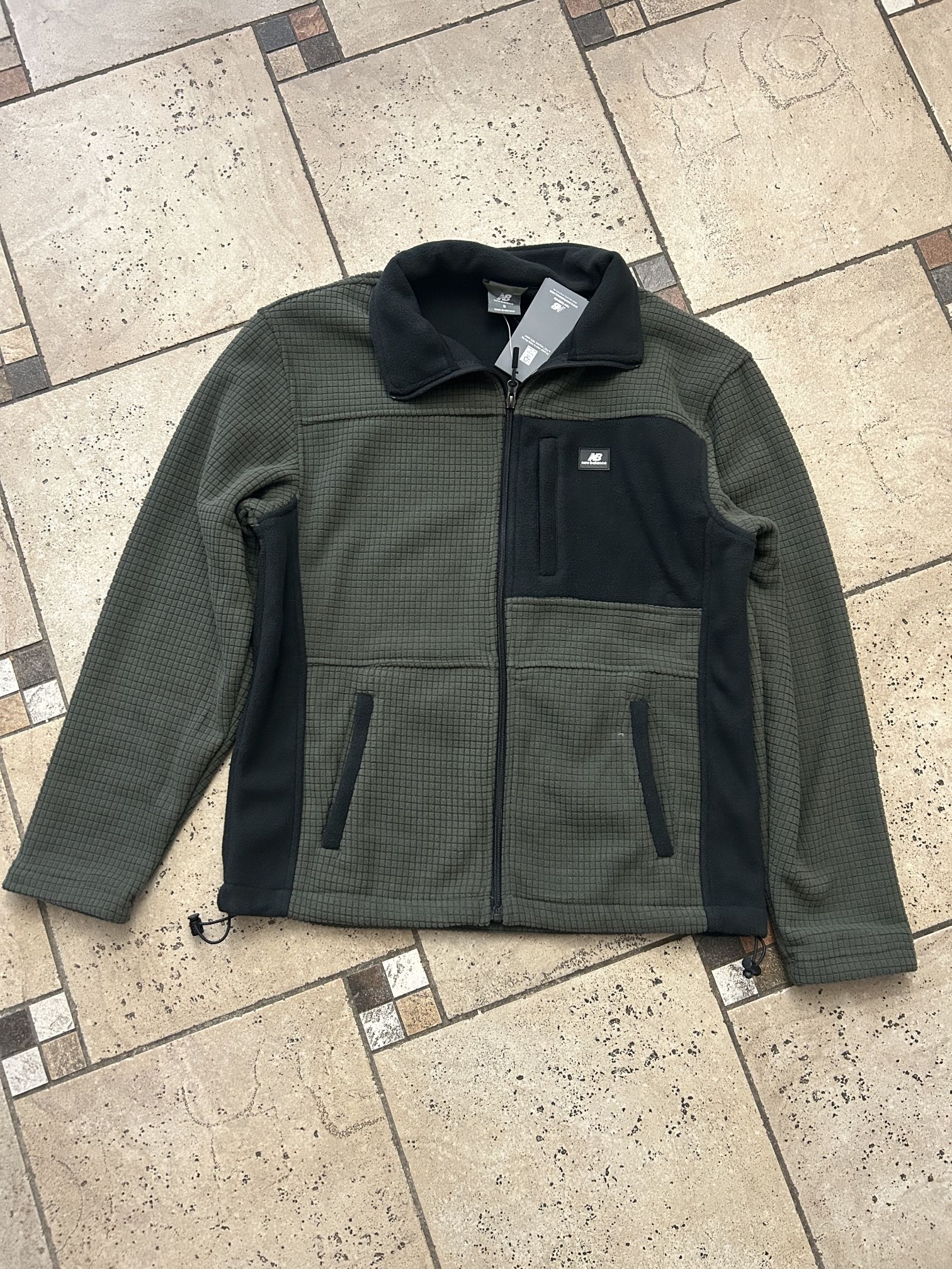 NWT New Balance men’s fleece full zip jacket size S