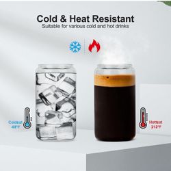 20pcs Glass Cups With Bamboo Lids