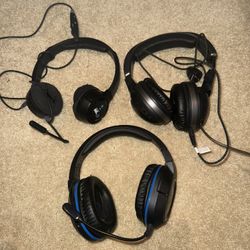 Gaming Headset Lot for Parts – Turtle Beach PX22, NLa & SteelSeries