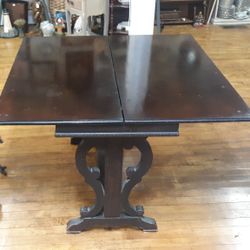 PAINE FURNITURE CO. BOSTON MASS. MAHOGANY EXPANDABLE GAME TABLE