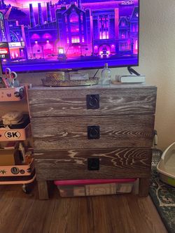 Solid wood dresser