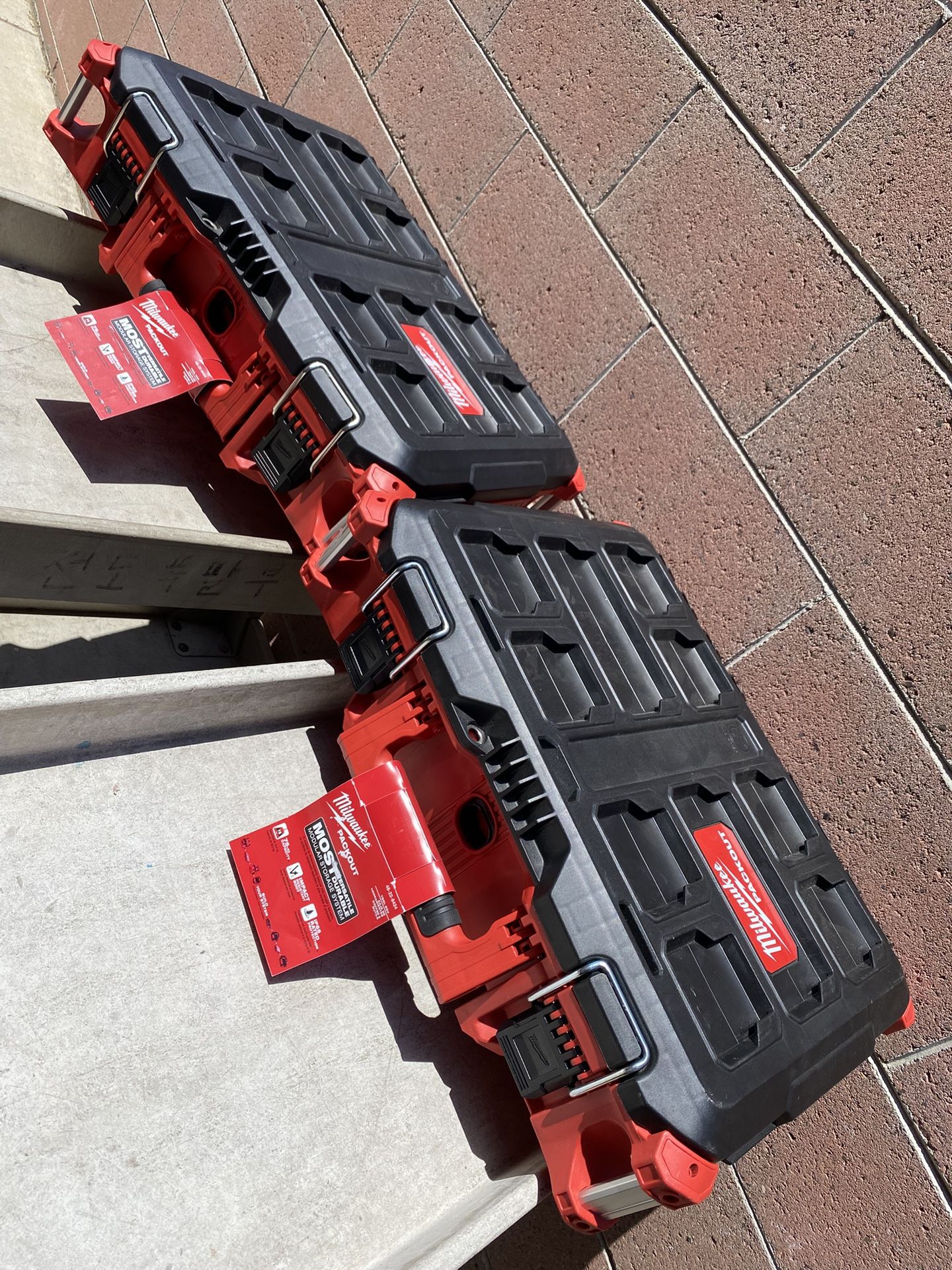 Milwaukee Pack Out Tool Boxes 2 PCs 