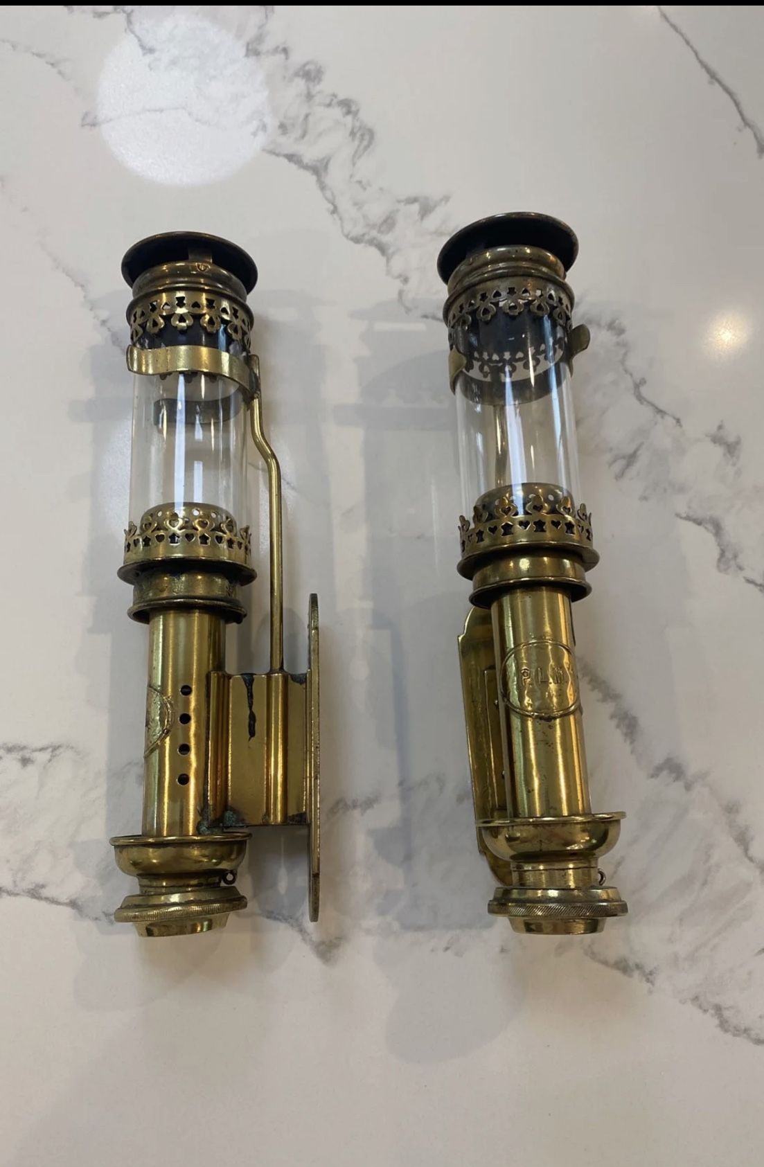 Antique Brass Sconces